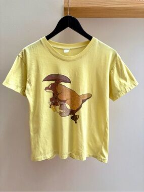 My Neighbor Totoro VTG late 80s yellow Studio Ghibli T-shirt S/M Single Stitch